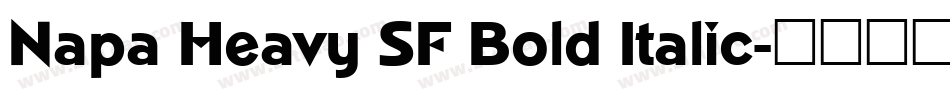 Napa Heavy SF Bold Italic字体转换